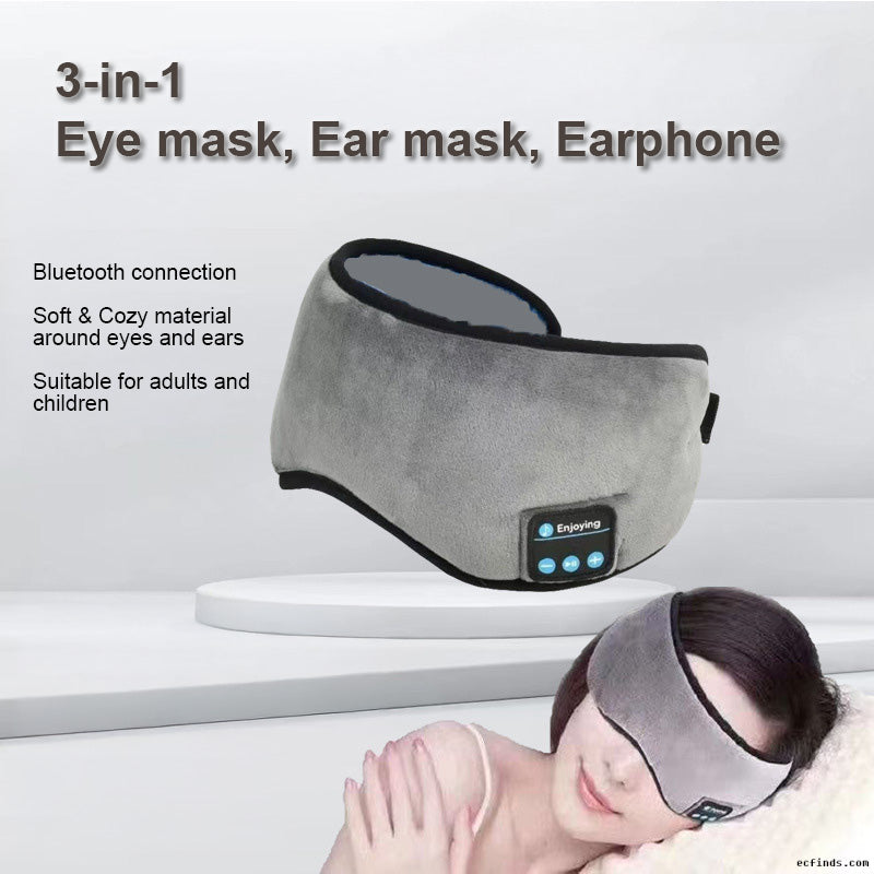 Bluetooth Music All-in-one Eye Mask , charging wireless headphones, sound proofing, sleeping full light-blocking eye Mask