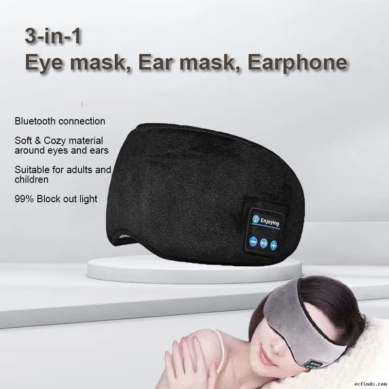 Bluetooth Music All-in-one Eye Mask , charging wireless headphones, sound proofing, sleeping full light-blocking eye Mask
