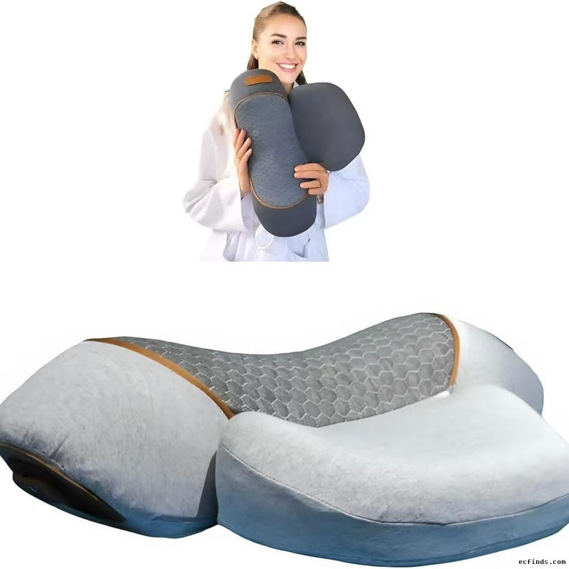 Cervical Neck Traction Massage Pillow for Protecting the cervical vertebrae, Special spinal heating compress for Deep tissue Pain relief