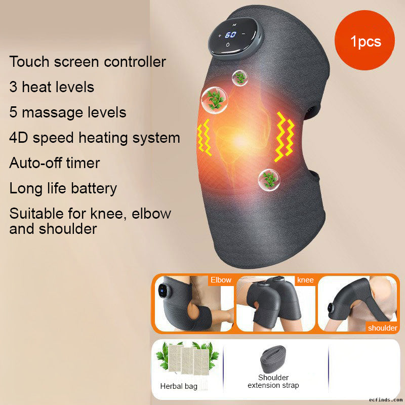 Heated knee pads, knee heat compresses, joint therapy wonders, massage devices, warming for cold legs, cold protection heaters, electric