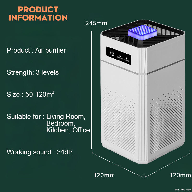Air purifier, negative ion sterilizer, formaldehyde remover, household desktop deodorizer, second-hand oke remover